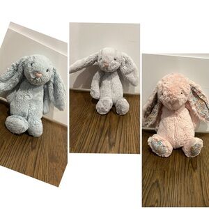 3 Jellycat bunnies